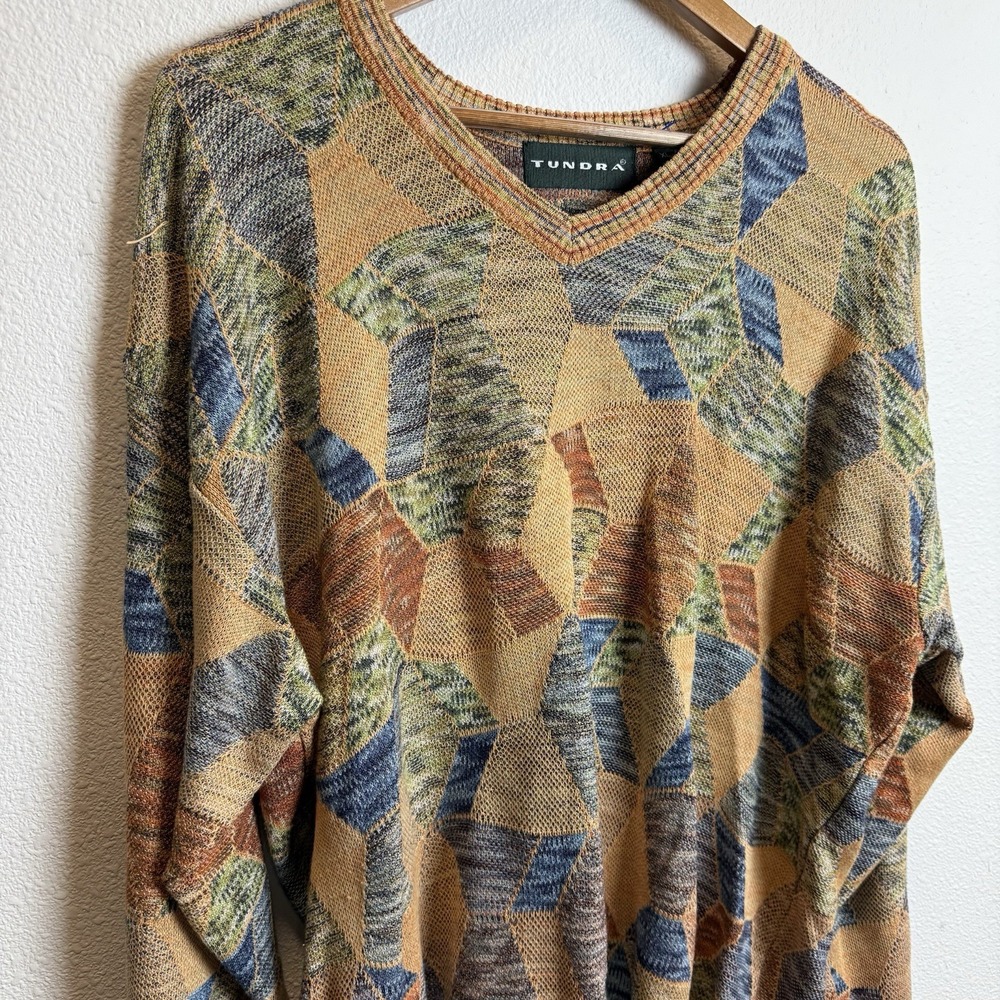 Vintage Tundra Cotton Canada Sweater‎ Men's Coogi Size XL